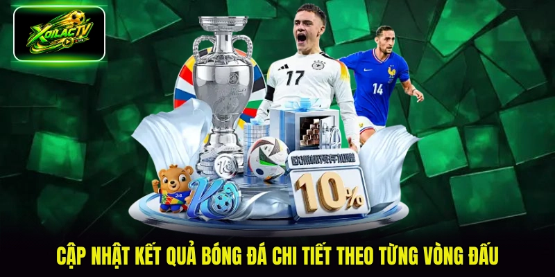 Cập nhật kết quả bóng đá chi tiết theo từng vòng đấu