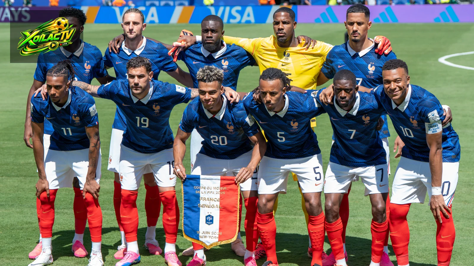Đội hình xuất phát Pháp trong trận gặp Senegal tại FIFA World Cup 2026