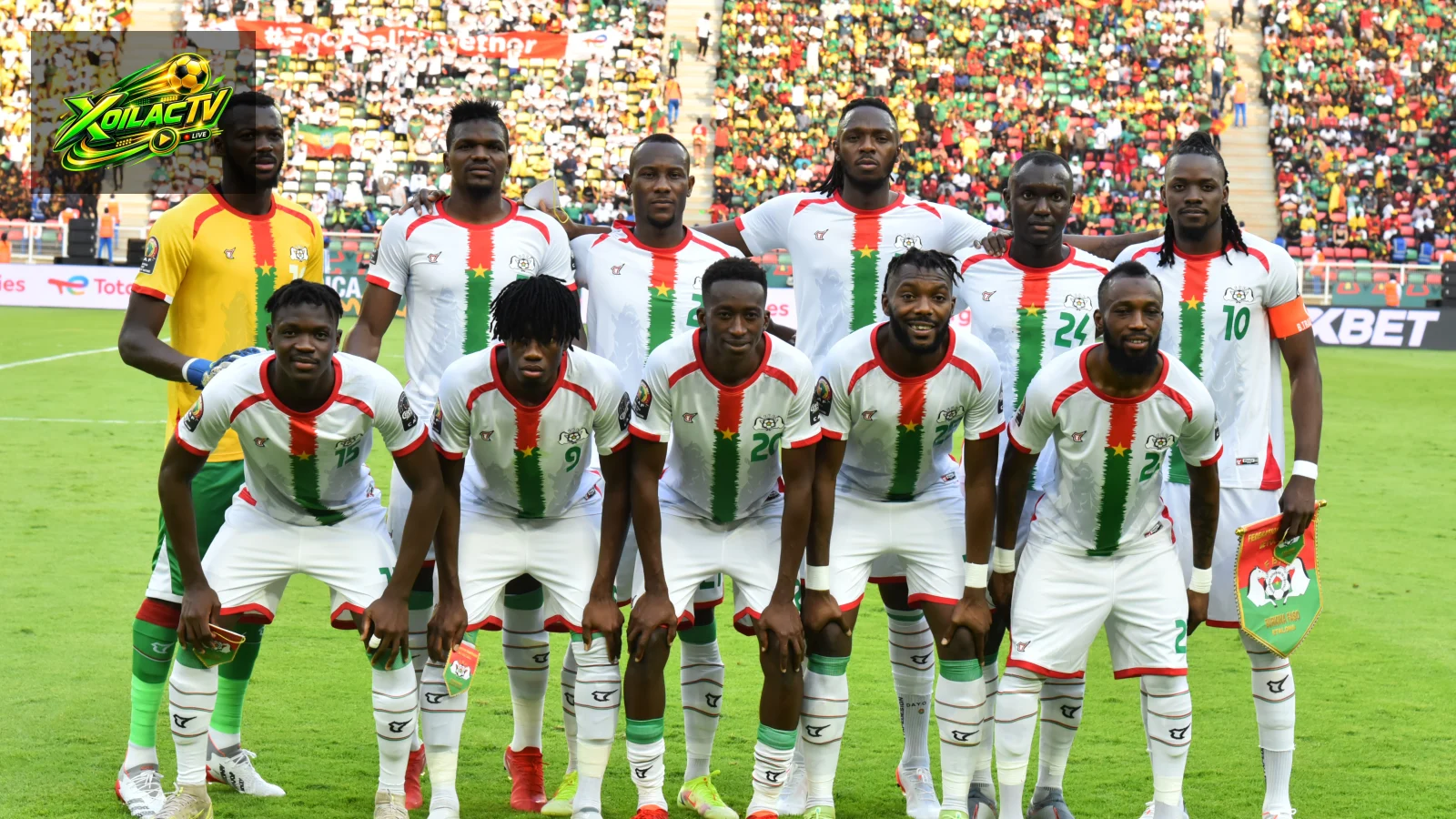 Đội tuyển Burkina Faso trước một trận đấu quốc tế