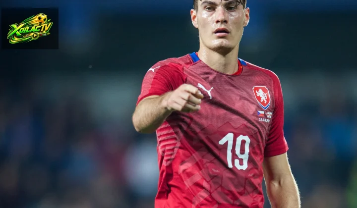 Patrik Schick thi đấu cho CH Séc trong trận quốc tế