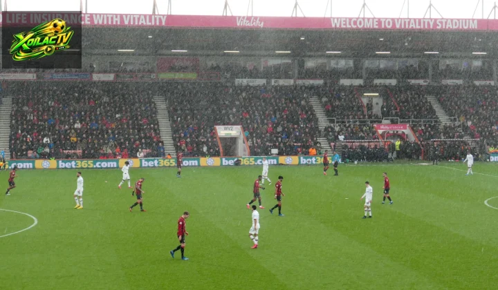 Chelsea và AFC Bournemouth trong một tình huống bóng tư liệu