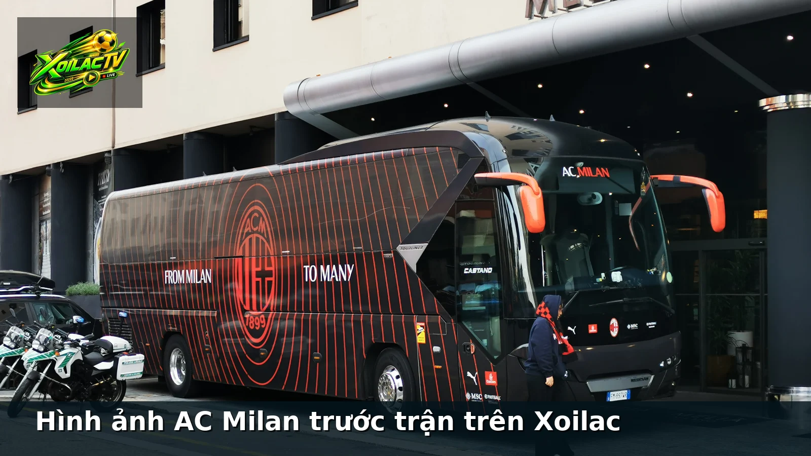 Hình ảnh AC Milan trước trận trên Xoilac