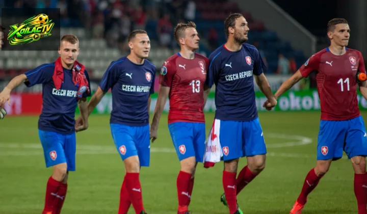 Các cầu thủ CH Séc trong trận vòng loại EURO năm 2019
