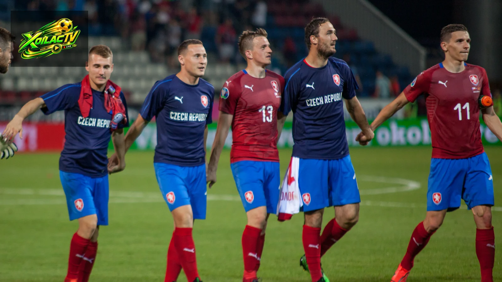 Các cầu thủ CH Séc trong trận vòng loại EURO năm 2019