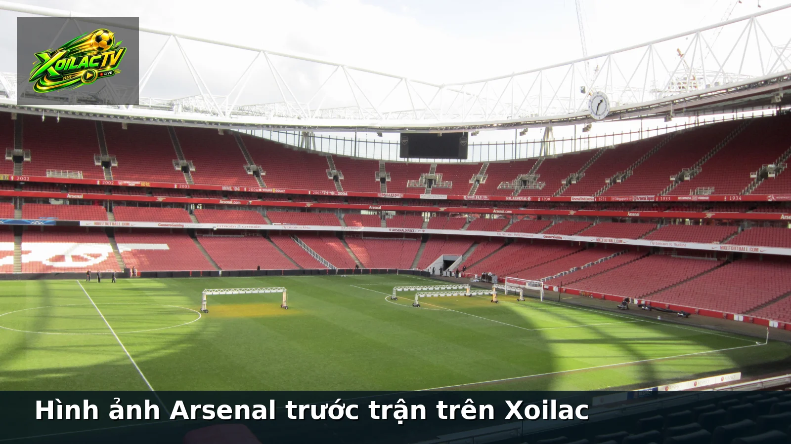 Hình ảnh Arsenal trước trận trên Xoilac Hình ảnh Arsenal trước trận trên Xoilac